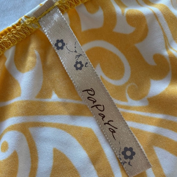 PAPAYA ORANGE & WHITE HALTER TOP - Picture 6 of 6